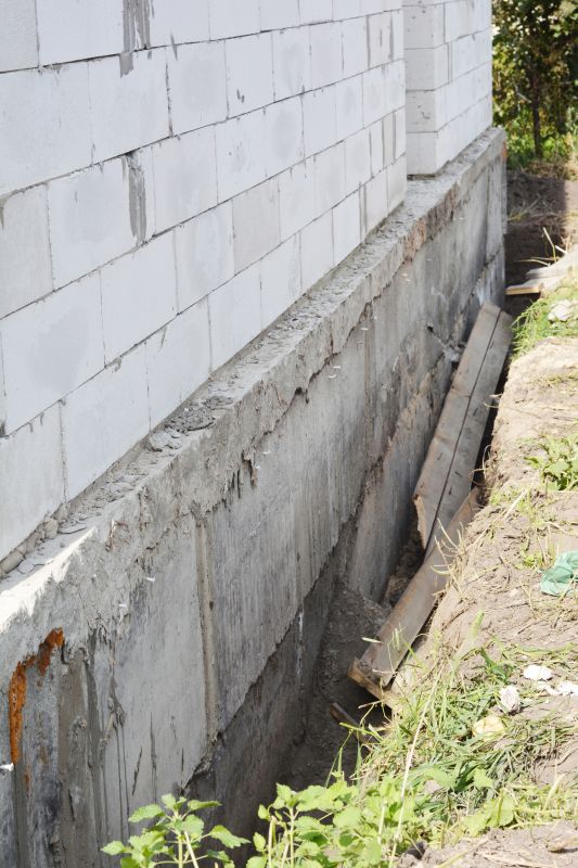 Repaired Foundation Exterior
